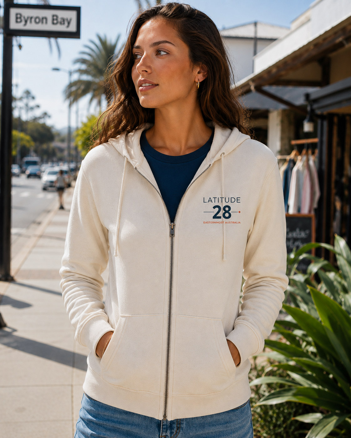 Unisex sweat, natural